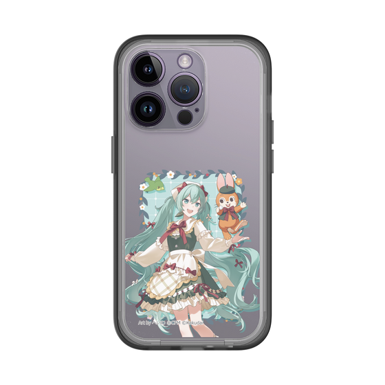 スリムプロテクションプレミアムケース［ 初音ミク×クッピーラムネ - 初音ミク×クッピー - 等身イラスト1 ］