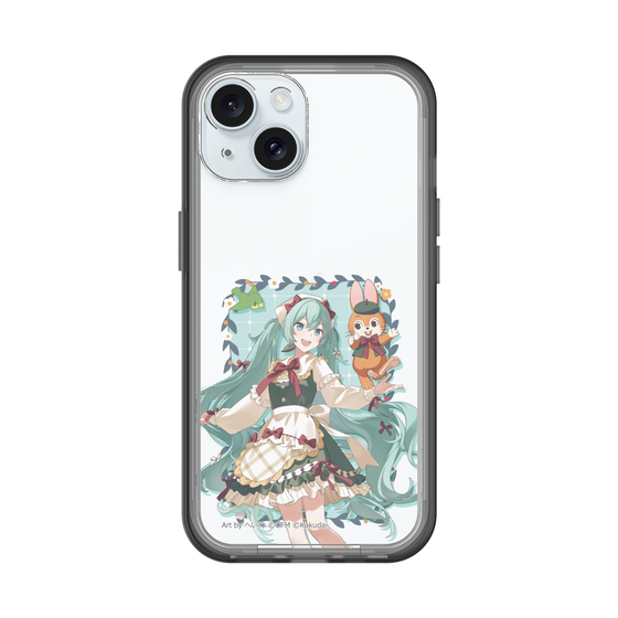 スリムプロテクションプレミアムケース［ 初音ミク×クッピーラムネ - 初音ミク×クッピー - 等身イラスト1 ］
