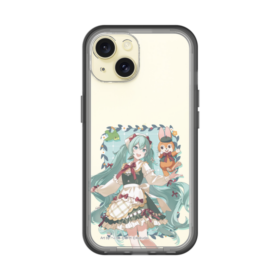 スリムプロテクションプレミアムケース［ 初音ミク×クッピーラムネ - 初音ミク×クッピー - 等身イラスト1 ］