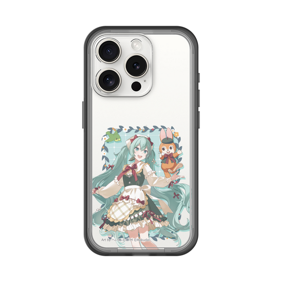 スリムプロテクションプレミアムケース［ 初音ミク×クッピーラムネ - 初音ミク×クッピー - 等身イラスト1 ］