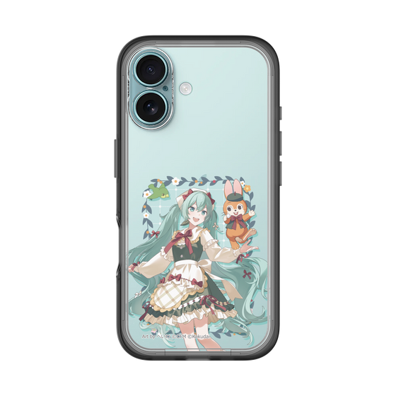 スリムプロテクションプレミアムケース［ 初音ミク×クッピーラムネ - 初音ミク×クッピー - 等身イラスト1 ］