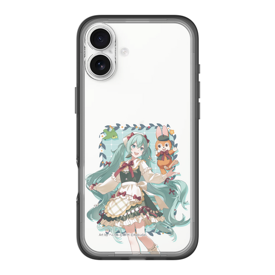 スリムプロテクションプレミアムケース［ 初音ミク×クッピーラムネ - 初音ミク×クッピー - 等身イラスト1 ］