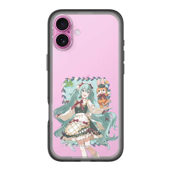 スリムプロテクションプレミアムケース［ 初音ミク×クッピーラムネ - 初音ミク×クッピー - 等身イラスト1 ］