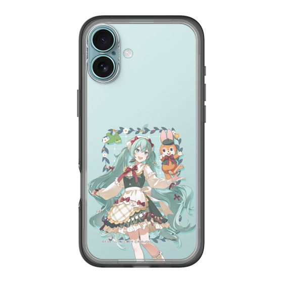 スリムプロテクションプレミアムケース［ 初音ミク×クッピーラムネ - 初音ミク×クッピー - 等身イラスト1 ］