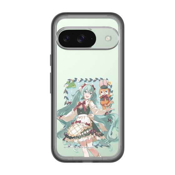 スリムプロテクションプレミアムケース［ 初音ミク×クッピーラムネ - 初音ミク×クッピー - 等身イラスト1 ］