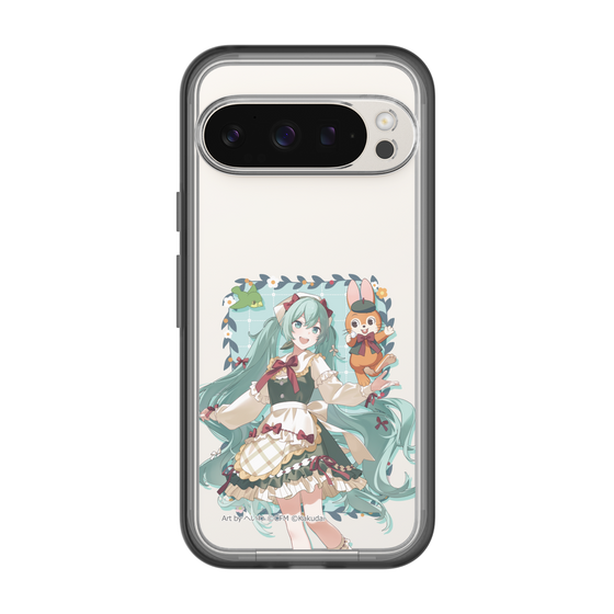 スリムプロテクションプレミアムケース［ 初音ミク×クッピーラムネ - 初音ミク×クッピー - 等身イラスト1 ］