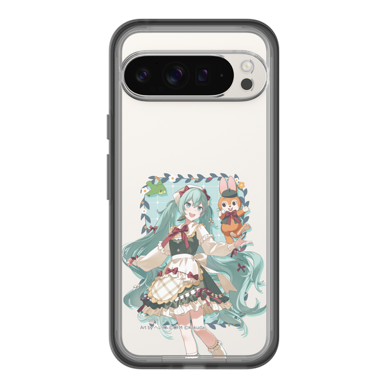 スリムプロテクションプレミアムケース［ 初音ミク×クッピーラムネ - 初音ミク×クッピー - 等身イラスト1 ］