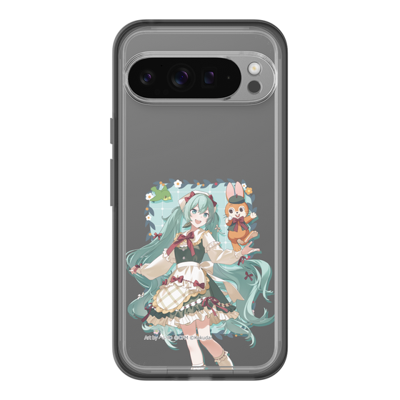 スリムプロテクションプレミアムケース［ 初音ミク×クッピーラムネ - 初音ミク×クッピー - 等身イラスト1 ］