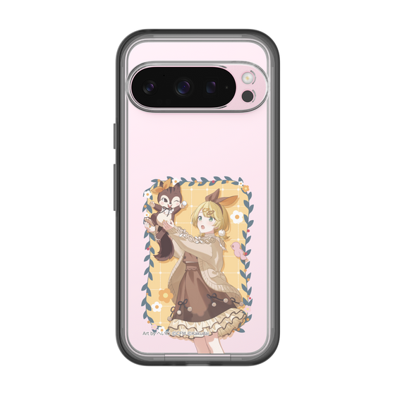 スリムプロテクションプレミアムケース［ 初音ミク×クッピーラムネ - 鏡音リン×ラム - 等身イラスト1 ］