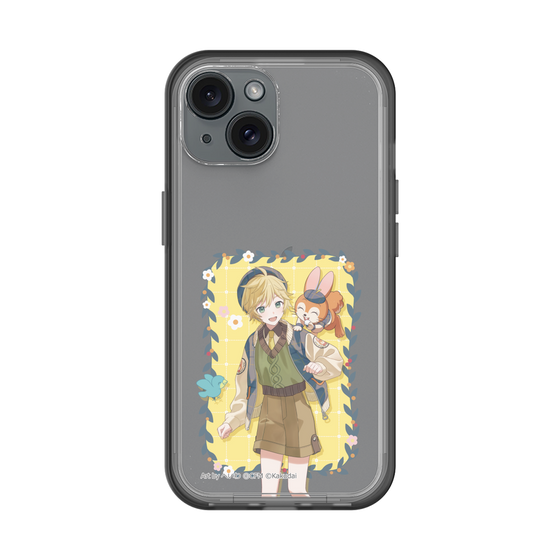 スリムプロテクションプレミアムケース［ 初音ミク×クッピーラムネ - 鏡音レン×クッピー - 等身イラスト1 ］