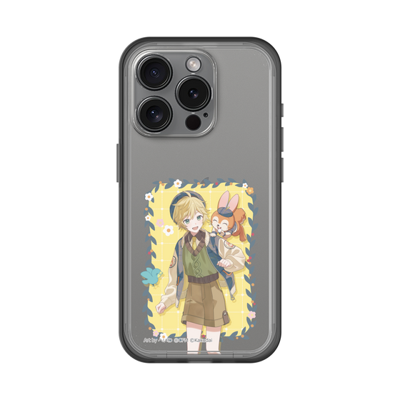 スリムプロテクションプレミアムケース［ 初音ミク×クッピーラムネ - 鏡音レン×クッピー - 等身イラスト1 ］