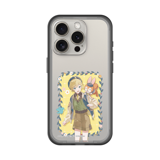 スリムプロテクションプレミアムケース［ 初音ミク×クッピーラムネ - 鏡音レン×クッピー - 等身イラスト1 ］