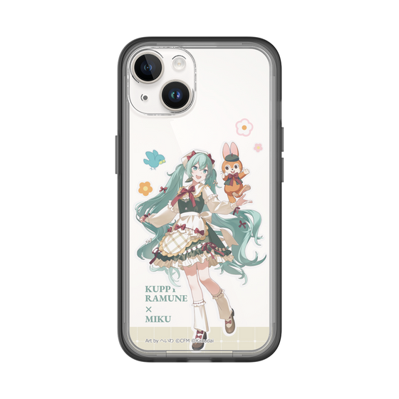 スリムプロテクションプレミアムケース［ 初音ミク×クッピーラムネ - 初音ミク×クッピー - 等身イラスト2 ］