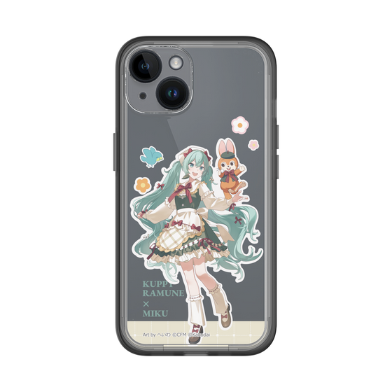 スリムプロテクションプレミアムケース［ 初音ミク×クッピーラムネ - 初音ミク×クッピー - 等身イラスト2 ］