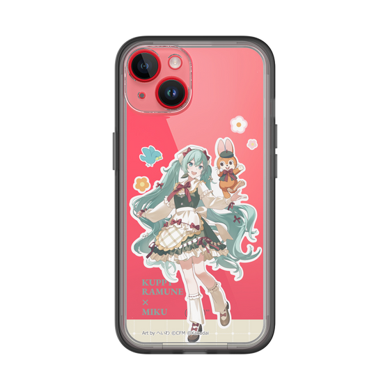 スリムプロテクションプレミアムケース［ 初音ミク×クッピーラムネ - 初音ミク×クッピー - 等身イラスト2 ］
