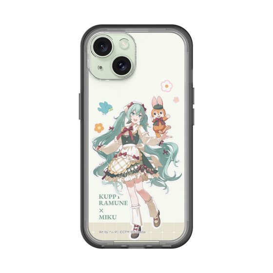 スリムプロテクションプレミアムケース［ 初音ミク×クッピーラムネ - 初音ミク×クッピー - 等身イラスト2 ］
