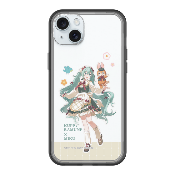 スリムプロテクションプレミアムケース［ 初音ミク×クッピーラムネ - 初音ミク×クッピー - 等身イラスト2 ］