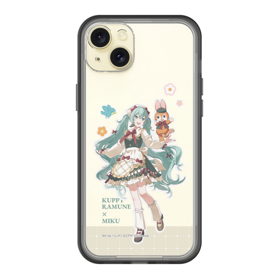 スリムプロテクションプレミアムケース［ 初音ミク×クッピーラムネ - 初音ミク×クッピー - 等身イラスト2 ］