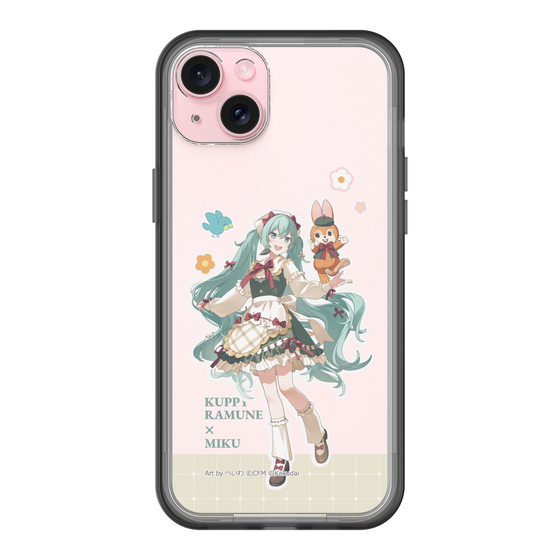 スリムプロテクションプレミアムケース［ 初音ミク×クッピーラムネ - 初音ミク×クッピー - 等身イラスト2 ］