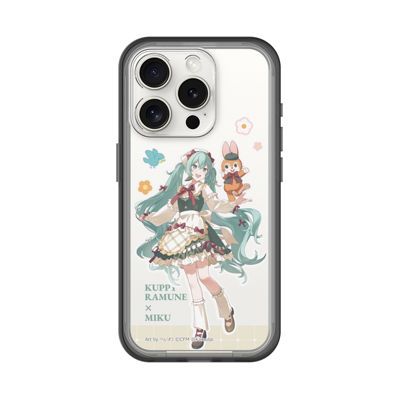 スリムプロテクションプレミアムケース［ 初音ミク×クッピーラムネ - 初音ミク×クッピー - 等身イラスト2 ］