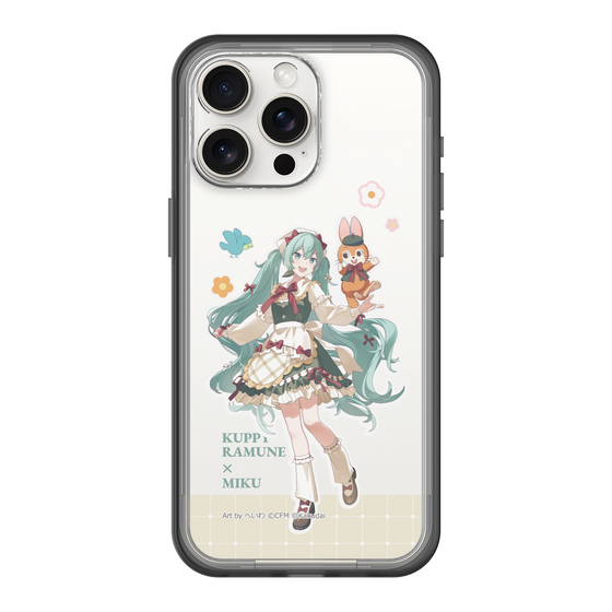 スリムプロテクションプレミアムケース［ 初音ミク×クッピーラムネ - 初音ミク×クッピー - 等身イラスト2 ］