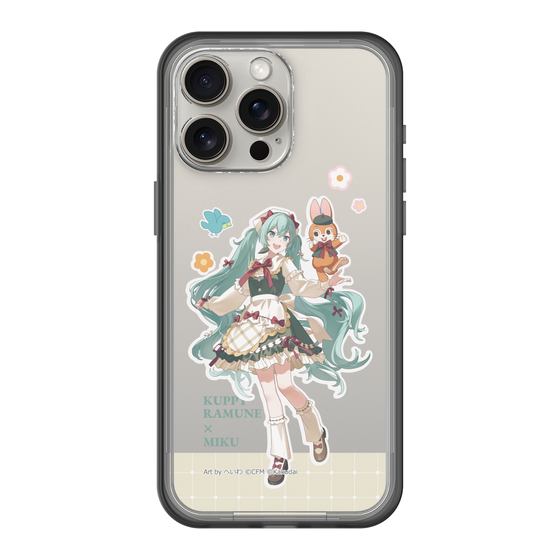 スリムプロテクションプレミアムケース［ 初音ミク×クッピーラムネ - 初音ミク×クッピー - 等身イラスト2 ］