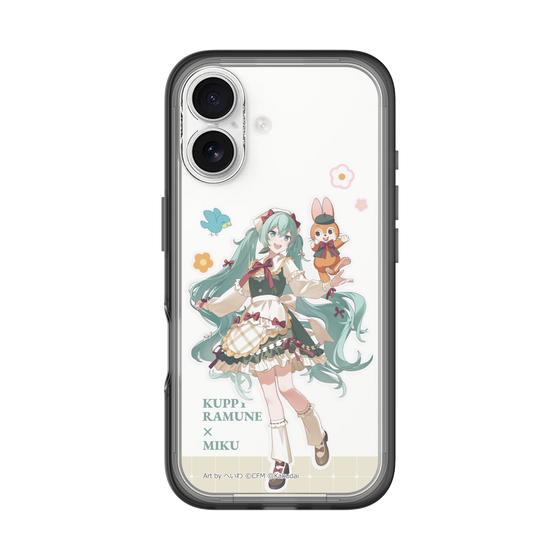 スリムプロテクションプレミアムケース［ 初音ミク×クッピーラムネ - 初音ミク×クッピー - 等身イラスト2 ］