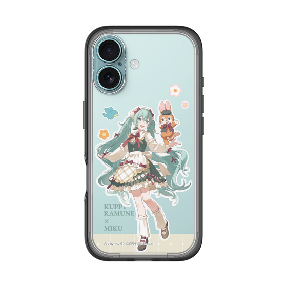 スリムプロテクションプレミアムケース［ 初音ミク×クッピーラムネ - 初音ミク×クッピー - 等身イラスト2 ］
