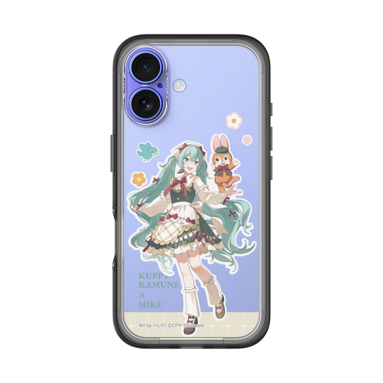 スリムプロテクションプレミアムケース［ 初音ミク×クッピーラムネ - 初音ミク×クッピー - 等身イラスト2 ］
