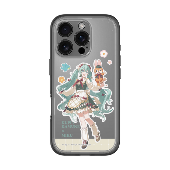 スリムプロテクションプレミアムケース［ 初音ミク×クッピーラムネ - 初音ミク×クッピー - 等身イラスト2 ］