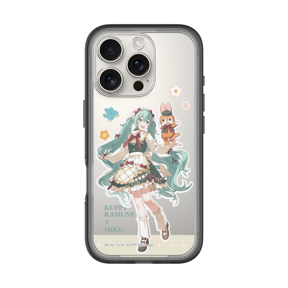 スリムプロテクションプレミアムケース［ 初音ミク×クッピーラムネ - 初音ミク×クッピー - 等身イラスト2 ］