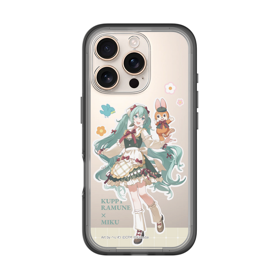 スリムプロテクションプレミアムケース［ 初音ミク×クッピーラムネ - 初音ミク×クッピー - 等身イラスト2 ］