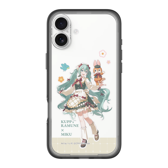 スリムプロテクションプレミアムケース［ 初音ミク×クッピーラムネ - 初音ミク×クッピー - 等身イラスト2 ］