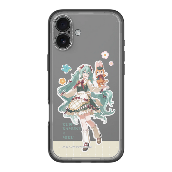 スリムプロテクションプレミアムケース［ 初音ミク×クッピーラムネ - 初音ミク×クッピー - 等身イラスト2 ］