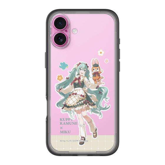 スリムプロテクションプレミアムケース［ 初音ミク×クッピーラムネ - 初音ミク×クッピー - 等身イラスト2 ］