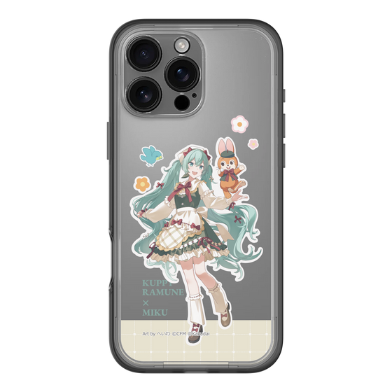 スリムプロテクションプレミアムケース［ 初音ミク×クッピーラムネ - 初音ミク×クッピー - 等身イラスト2 ］