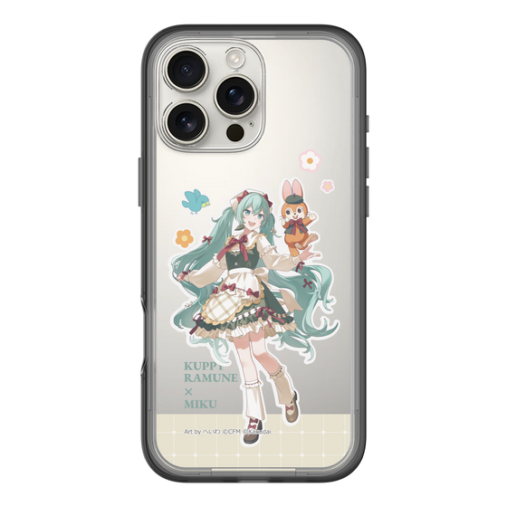 スリムプロテクションプレミアムケース［ 初音ミク×クッピーラムネ - 初音ミク×クッピー - 等身イラスト2 ］