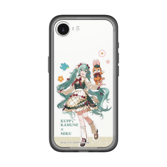 スリムプロテクションプレミアムケース［ 初音ミク×クッピーラムネ - 初音ミク×クッピー - 等身イラスト2 ］