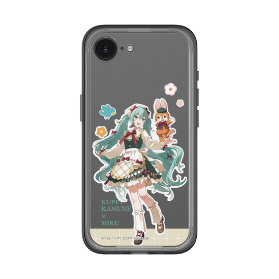 スリムプロテクションプレミアムケース［ 初音ミク×クッピーラムネ - 初音ミク×クッピー - 等身イラスト2 ］