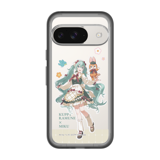 スリムプロテクションプレミアムケース［ 初音ミク×クッピーラムネ - 初音ミク×クッピー - 等身イラスト2 ］