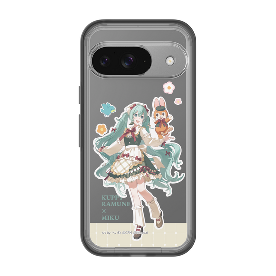 スリムプロテクションプレミアムケース［ 初音ミク×クッピーラムネ - 初音ミク×クッピー - 等身イラスト2 ］