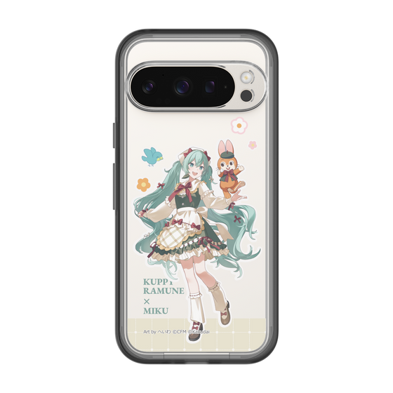 スリムプロテクションプレミアムケース［ 初音ミク×クッピーラムネ - 初音ミク×クッピー - 等身イラスト2 ］