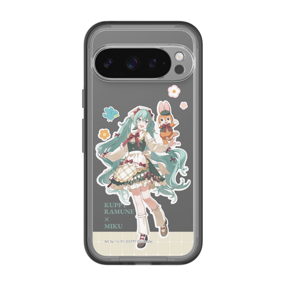スリムプロテクションプレミアムケース［ 初音ミク×クッピーラムネ - 初音ミク×クッピー - 等身イラスト2 ］