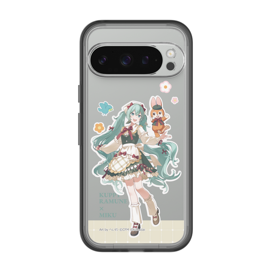 スリムプロテクションプレミアムケース［ 初音ミク×クッピーラムネ - 初音ミク×クッピー - 等身イラスト2 ］