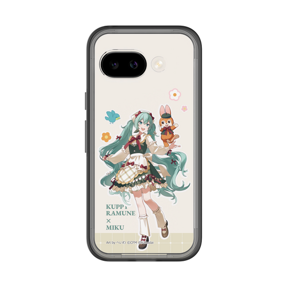 スリムプロテクションプレミアムケース［ 初音ミク×クッピーラムネ - 初音ミク×クッピー - 等身イラスト2 ］