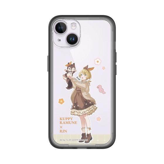 スリムプロテクションプレミアムケース［ 初音ミク×クッピーラムネ - 鏡音リン×ラム - 等身イラスト2 ］