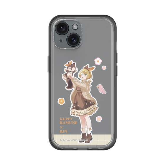 スリムプロテクションプレミアムケース［ 初音ミク×クッピーラムネ - 鏡音リン×ラム - 等身イラスト2 ］