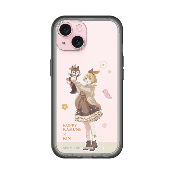 スリムプロテクションプレミアムケース［ 初音ミク×クッピーラムネ - 鏡音リン×ラム - 等身イラスト2 ］