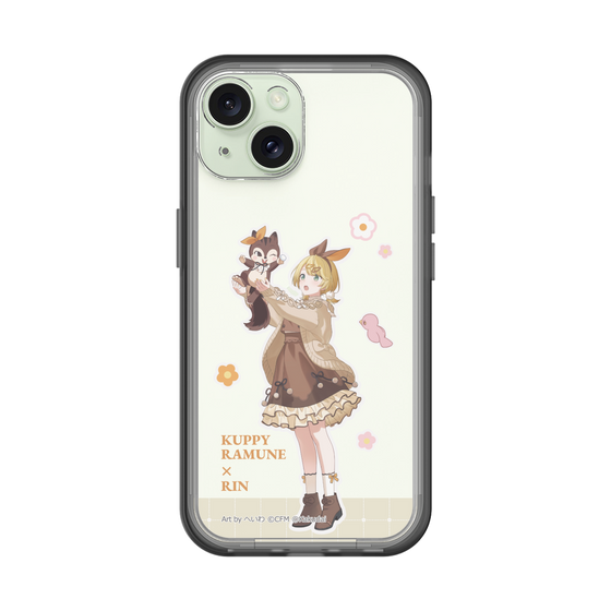 スリムプロテクションプレミアムケース［ 初音ミク×クッピーラムネ - 鏡音リン×ラム - 等身イラスト2 ］