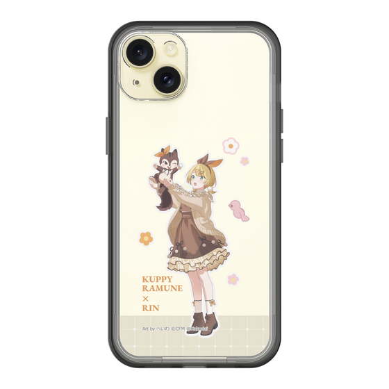 スリムプロテクションプレミアムケース［ 初音ミク×クッピーラムネ - 鏡音リン×ラム - 等身イラスト2 ］